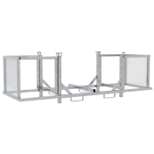 Stacking pallet with adjustable side elements